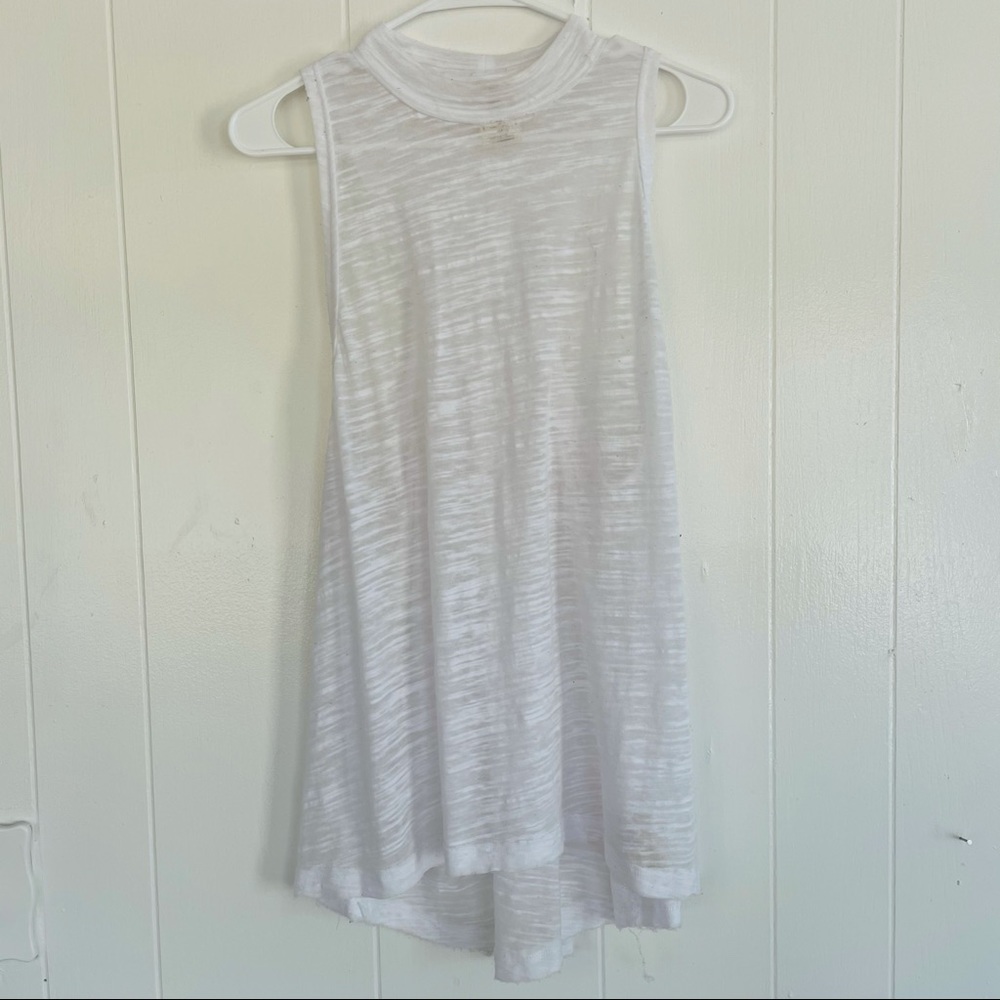 Free People Brisbane burnout racer back mock tank